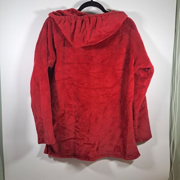 OU Oklahoma Sooners Emerson Street Hooded Oversized Warm Fleece Top Medium - Picture 2 of 6